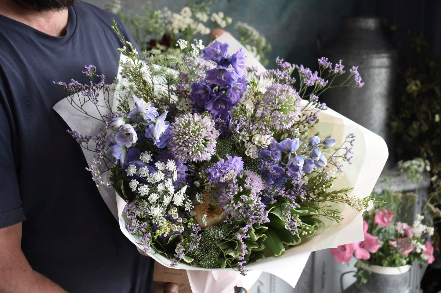 A Gathered Seasonal Bouquet - Farmers & florists  Choice